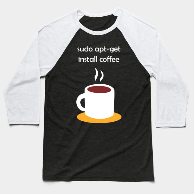 Linux Install Coffee Baseball T-Shirt by superdupertees